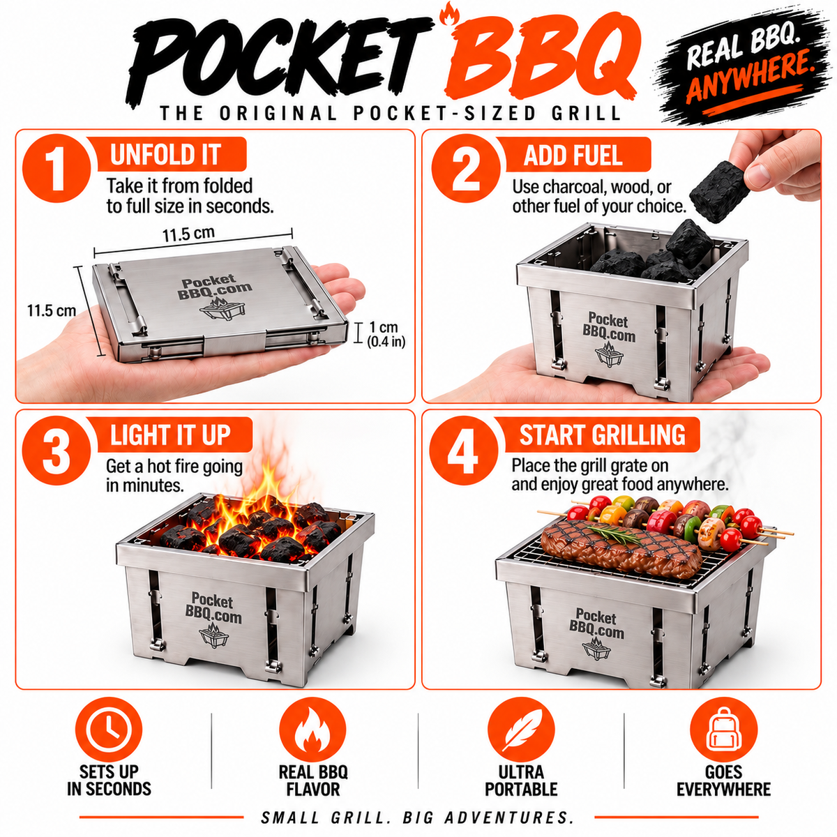 POCKETBBQ ADVENTURE KIT